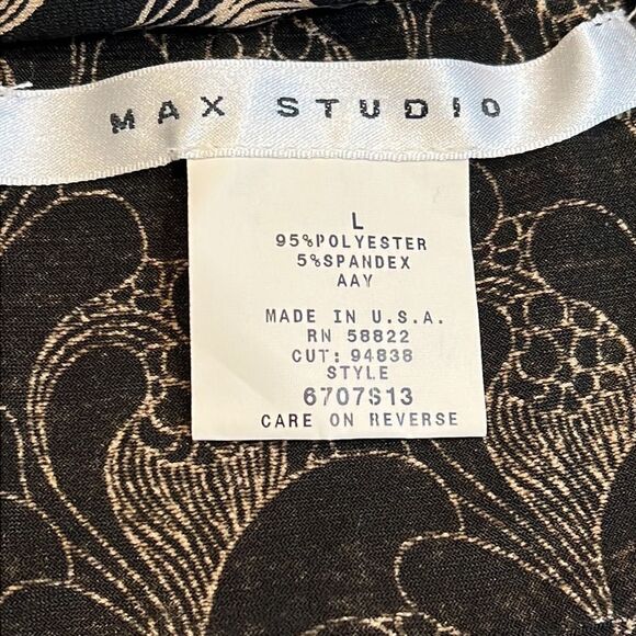 MAX STUDIO Asymmetrical Ruffled Hem Hi-Low Stretch Jersey Maxi Skirt - Picture 5 of 5